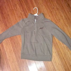 Pink Victoria secret half zip pullover